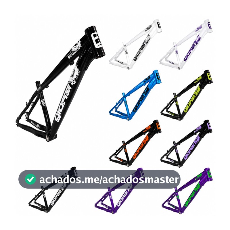 Quadro Aro 26 Gios Br 4trix 2026 Wheeling Grau Disco e V-Brake Tamanho 13,5 " Dh Dirt 2026