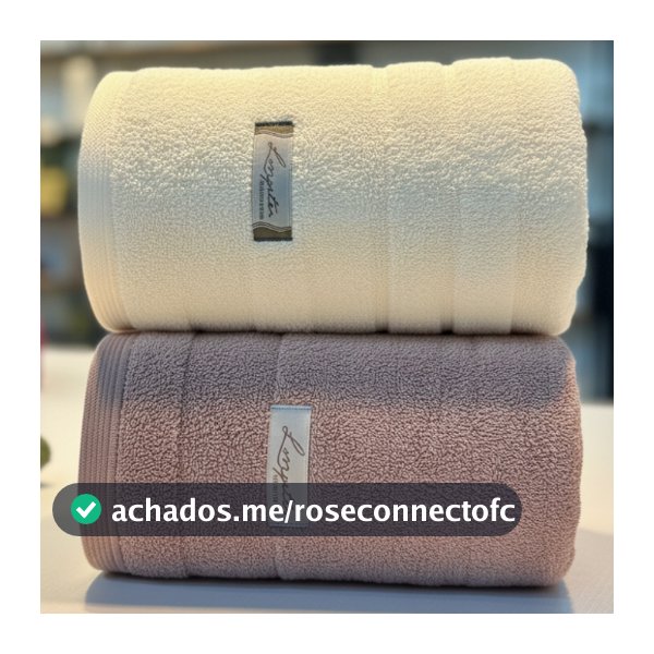 Kit 2 Toalhas de Banho Grande Super Luxo Premium 100% Algodão Grossa Macia Absorção Superior