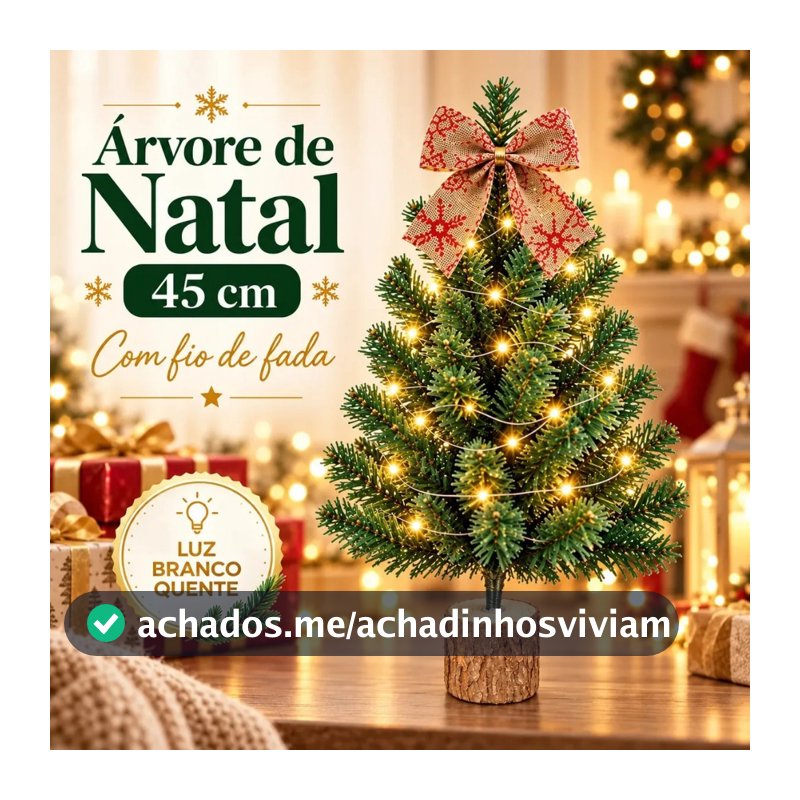 Arvore De Natal De Mesa Luxo Decorada Nevada Pinheiro Premium Cheia Completa