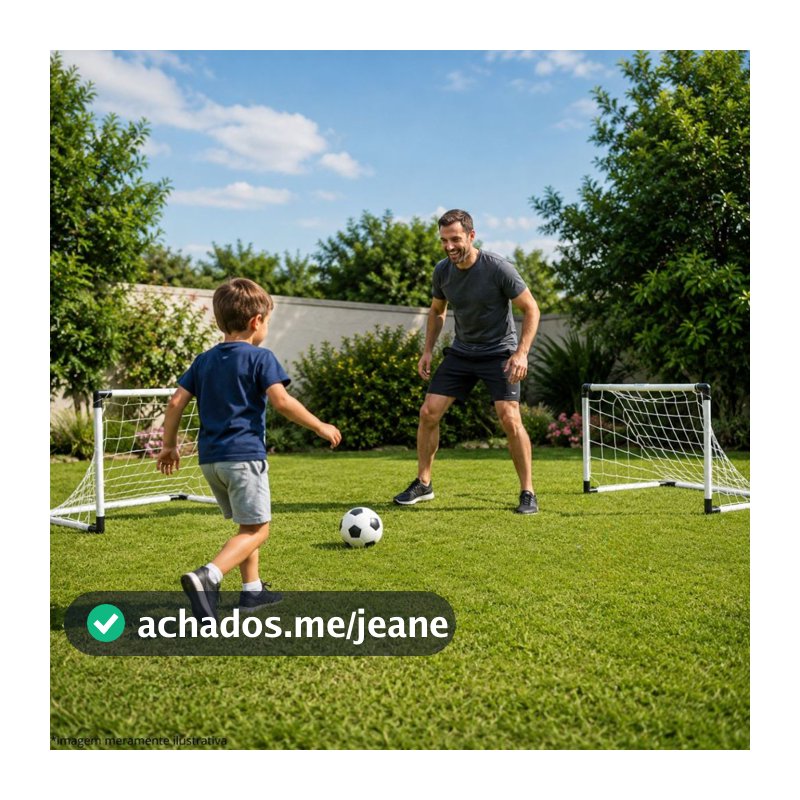 Kit Futebol Golzinho Mini Trave Rede e Bola Para Menino Brinquedo Esportivo