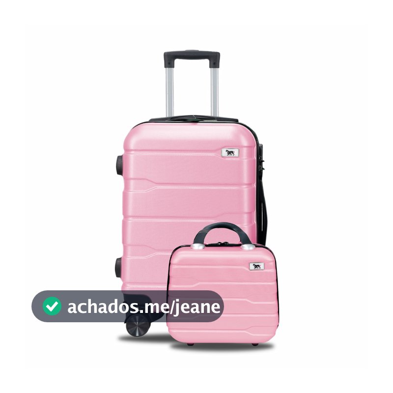 kit Mala e Frasqueira De Viagem Bordo ABS  12 e 18 Polegadas 10kg Padrão ANAC Cadeado Segredo Rodas Removíveis 360 M1-M6