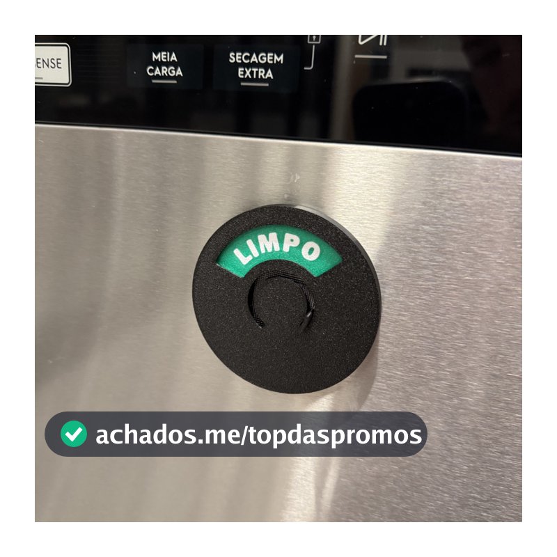 Placa Indicadora Limpo Sujo Lava Louça Maquina de Lavar Cozinha