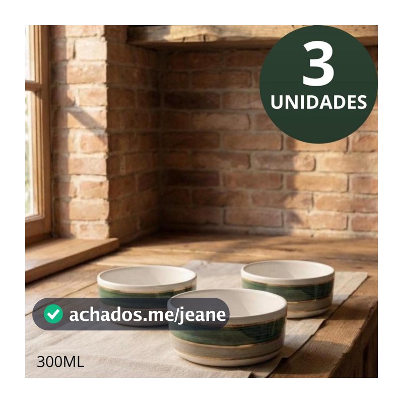 Bowl de Cerâmica 300ml Olho Grego Tigela 12cm Decorativa para Cereal Sopa Açaí e Sobremesa