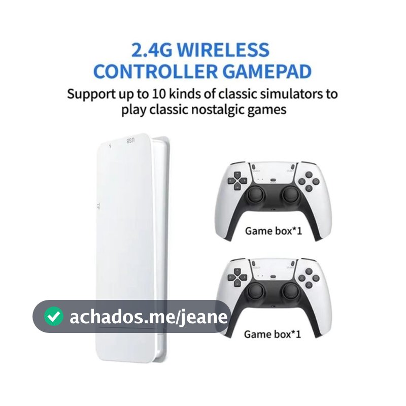 Game sitck Branco com adaptador M15 com 20 mil jogos