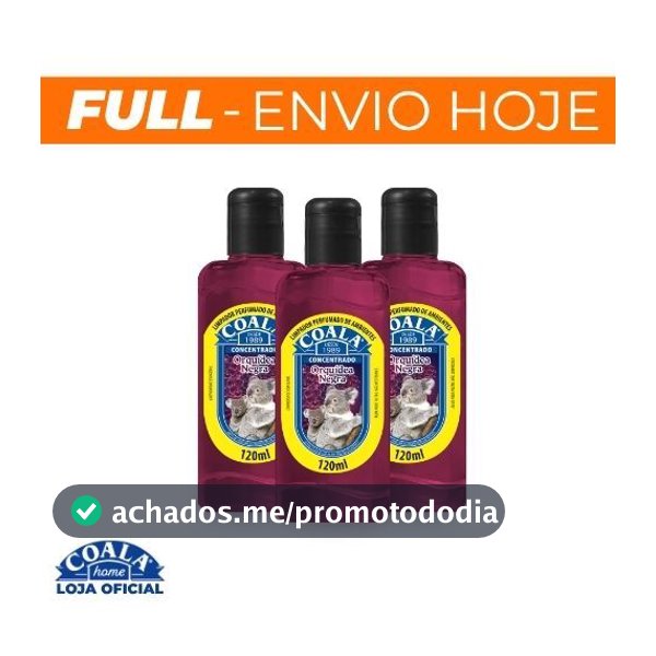 Kit 3 Limpadores Coala Orquídea Negra 120 ml