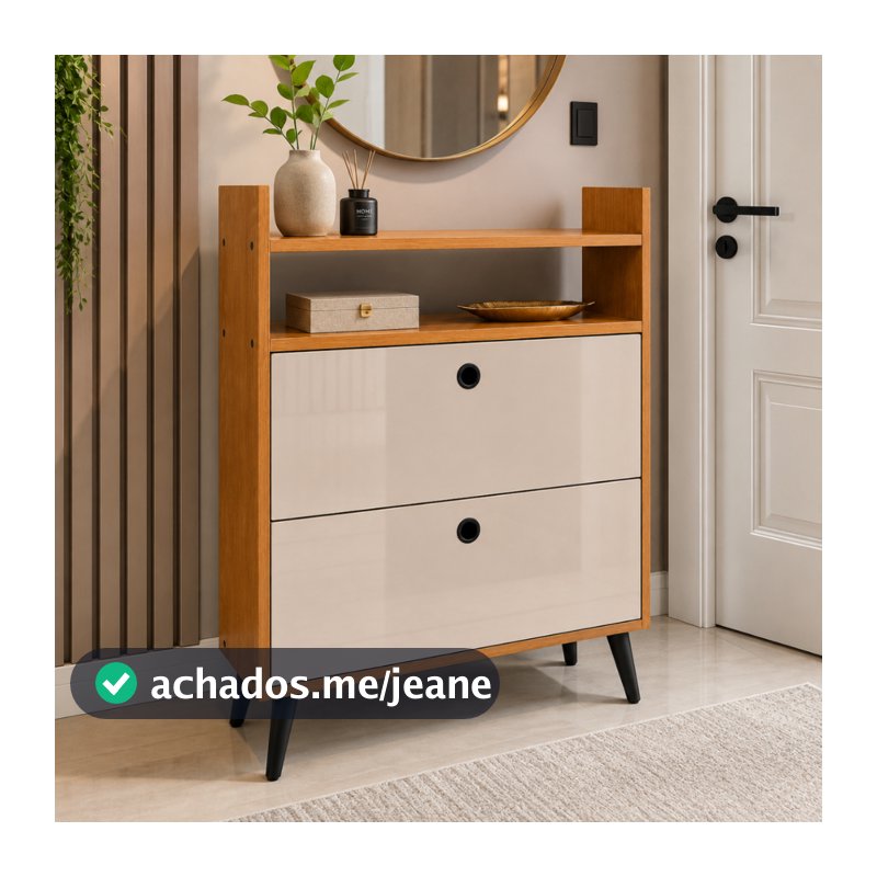 Sapateira Vertical 12 Pares 2 Portas Basculantes Nicho Luxo