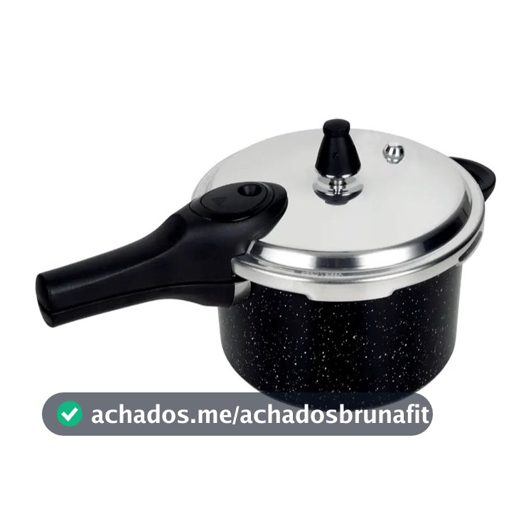 Panela de Pressão Brinox 4,2L Preto - Ceramic  Life Indução Original