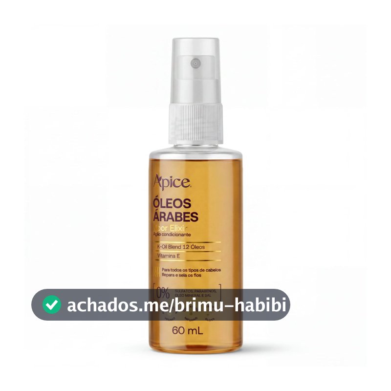 Óleos Arabes Ação Condicionante  Noor Elixir Apice 60ml