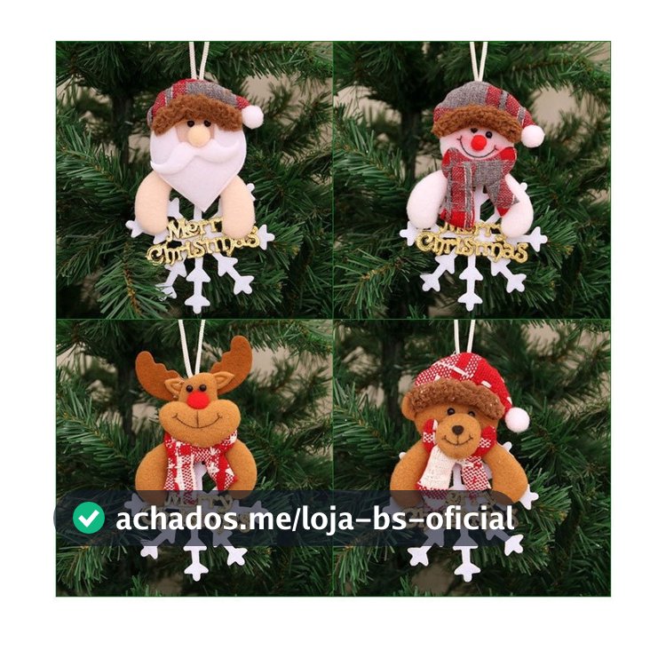 2024 Nova Árvore Natal Decoração Pingente Dança Boneco de Neve Velho Cervo Bear Boneca Decoração Para Casa Papai Noel Pa