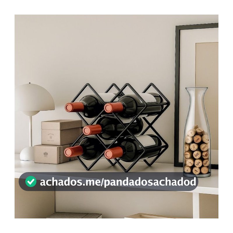 Organizador de Vinho em Metal, Adega de mesa, Sofisticação e Estilo para Sua Decoração