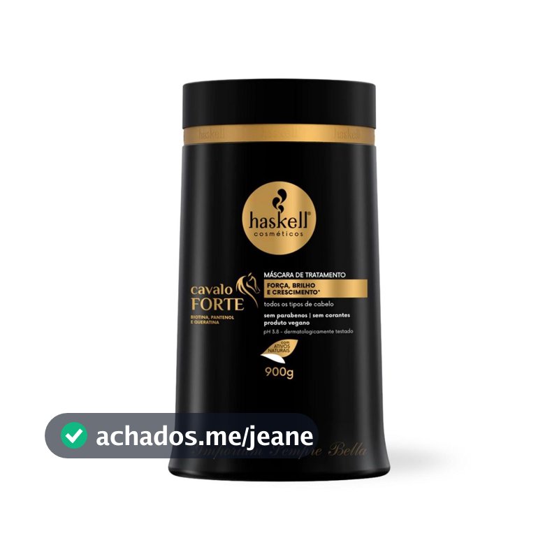 Máscara Cavalo Forte Haskell 900g | Força, Crescimento, Brilho