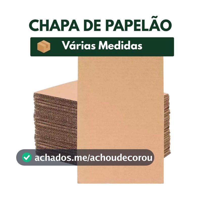 Kit 10 Chapas De Papelão Usadas Reforço Para Envios