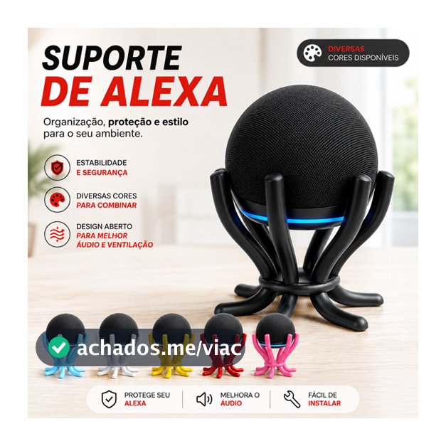 Suporte Alexa Echo Dot 4 ou Echo Dot 5 Alexa Flutuante