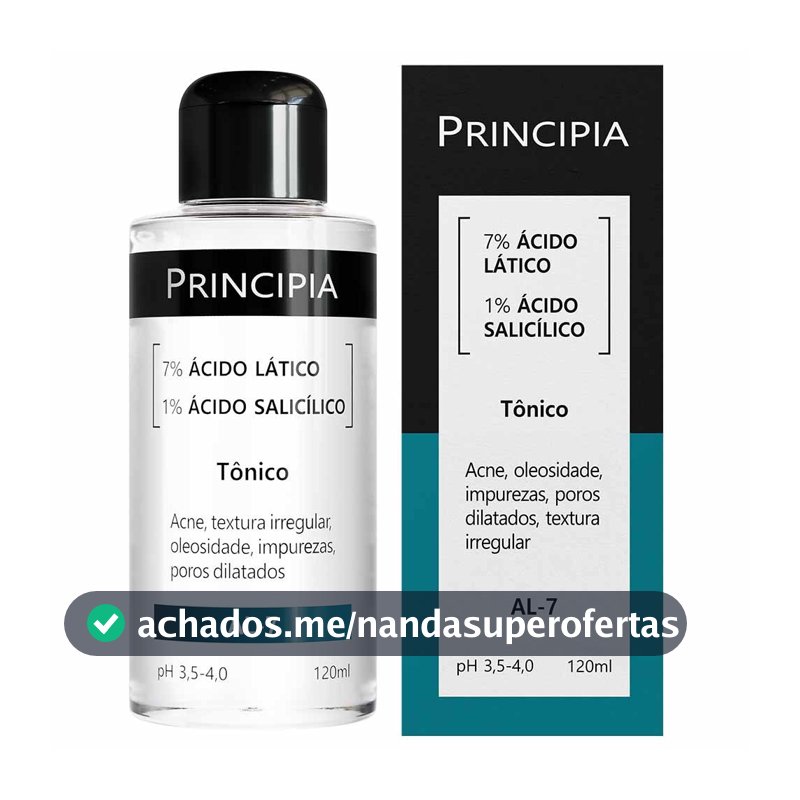 Tônico Principia 7% Ácido Lático + 1% Ácido Salicílico - AL-7