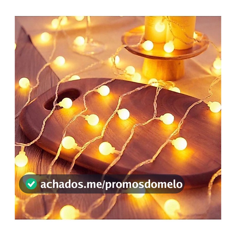 Cordão luminoso plástico 20 leds com 3 metros