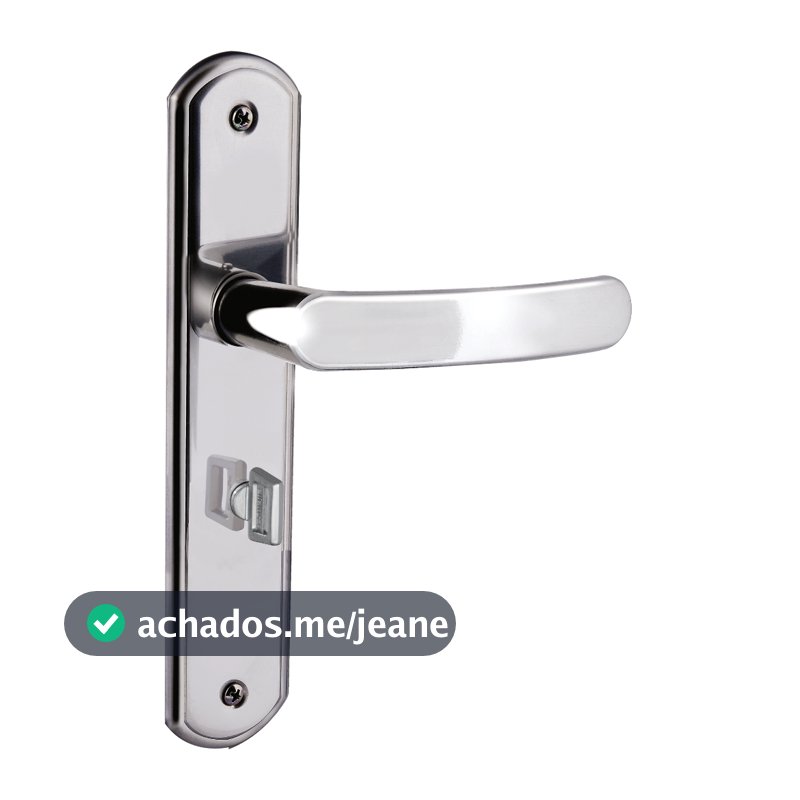 Fechadura Aliança 2800/31 Banheiro Lavabo WC Inox Premium Porta Madeira