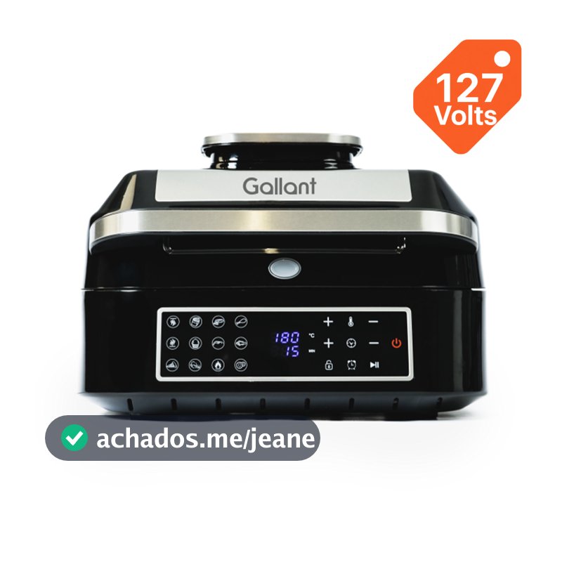 Fritadeira Elétrica Air Fryer 12 Em 1 Barbecue Gallant 6,5L One-Touch GFE06 127V (GFE06BTA-PT127)