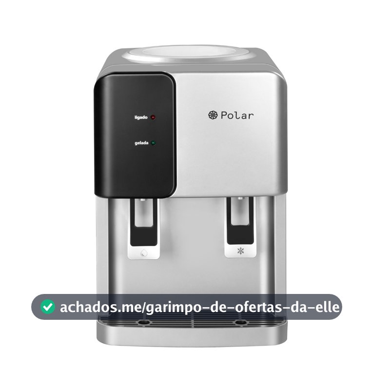 Bebedouro Eletrônico Polar Prata - Agua Natural e Gelada