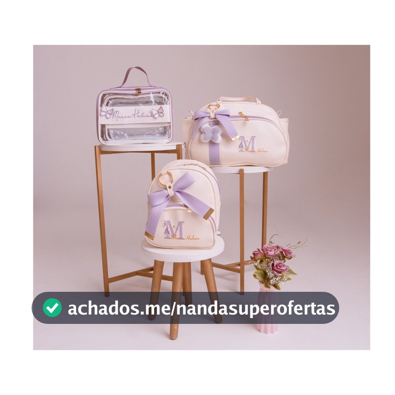 Bolsa Maternidade Personalizada Jardim Encantado Luxo Térmica