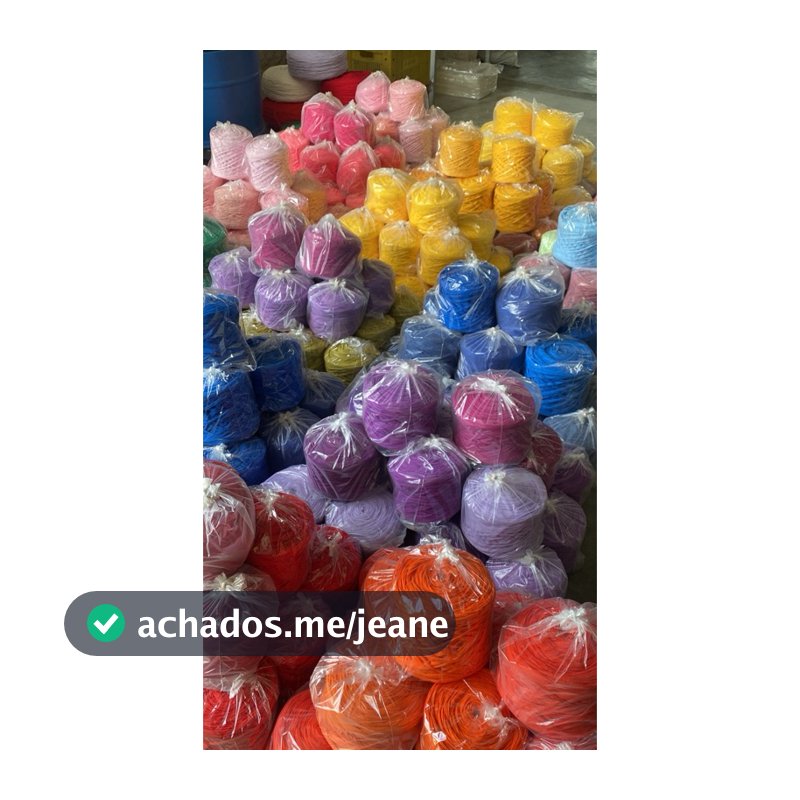 Fio de Malha Residual 1kg para Crochê e Tricô - Cores Variadas - Artesanato Sustentável