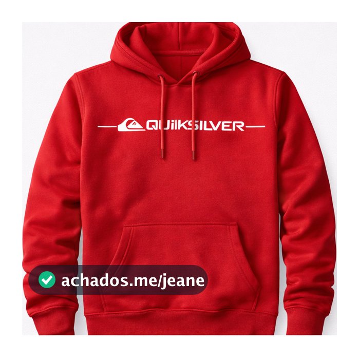 Moletom Masculino/Feminino Canguru Quiksilver Flanelado Grosso Inverno Streetwear Premium