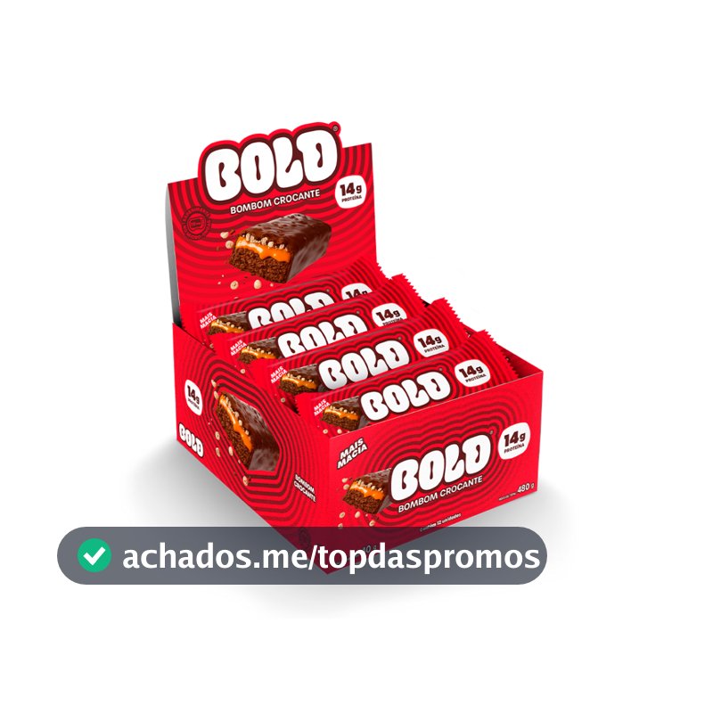 Barra de Proteína Bold Bombom Crocante 40g - 14g de Proteina