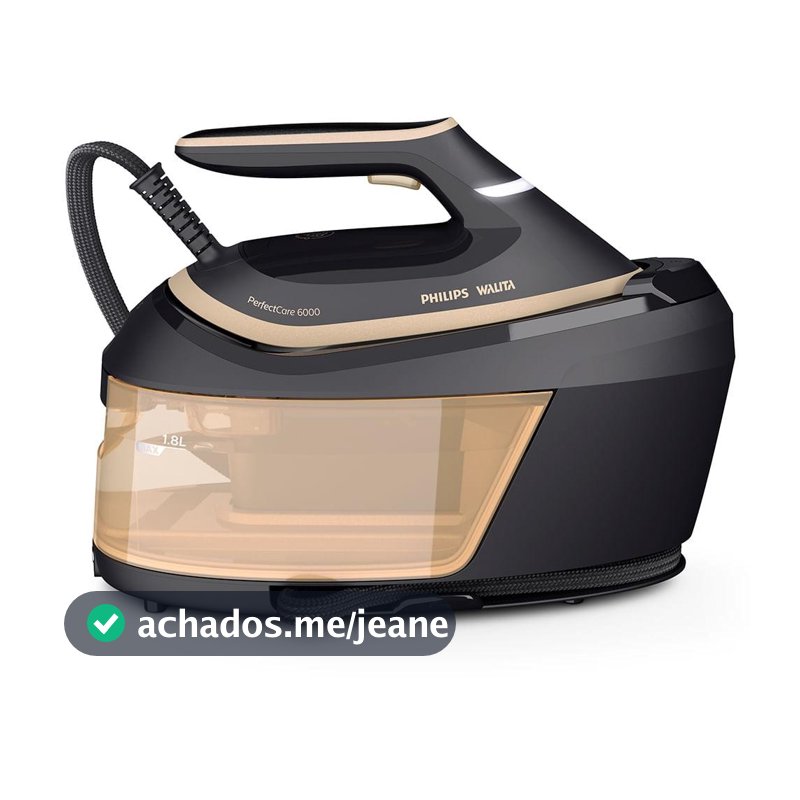 Ferro de Passar a Vapor PerfectCare Série 6000 HV Philips Walita - Preto - PSG6064