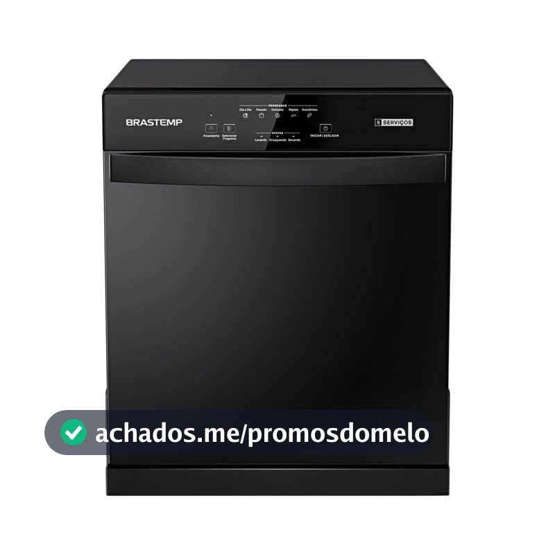 Lava Louças Brastemp 8 Serviços Preta - BLF08AE