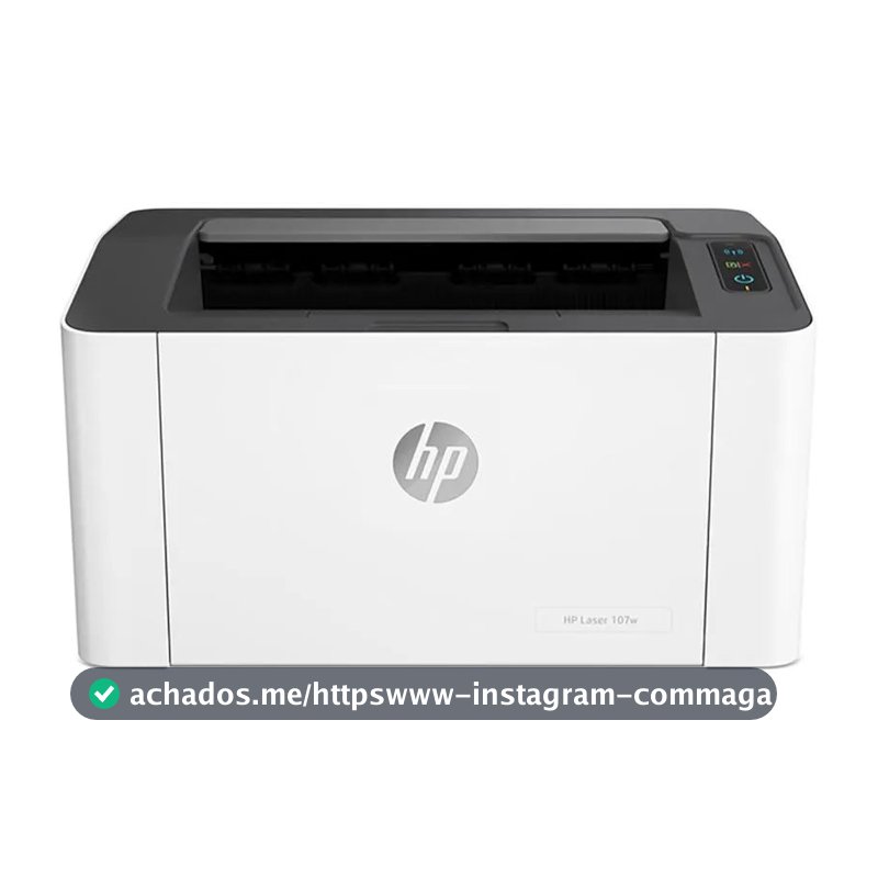 Impressora HP Laser 107W Monocromática Wi-fi 110V USB Preto