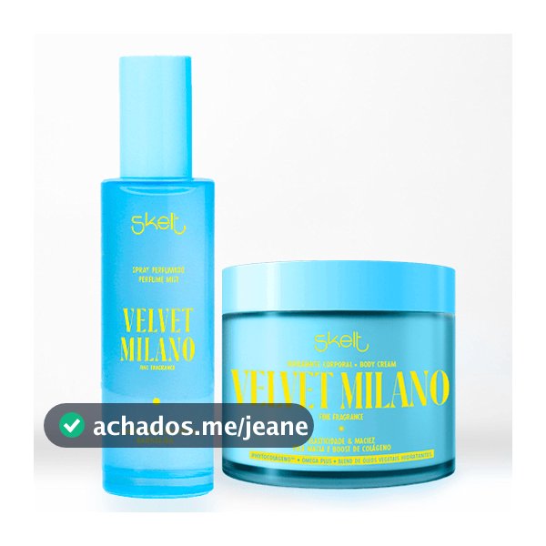 Duo Velvet Milano - Body Splash 100ml e Hidratante Corporal 200g