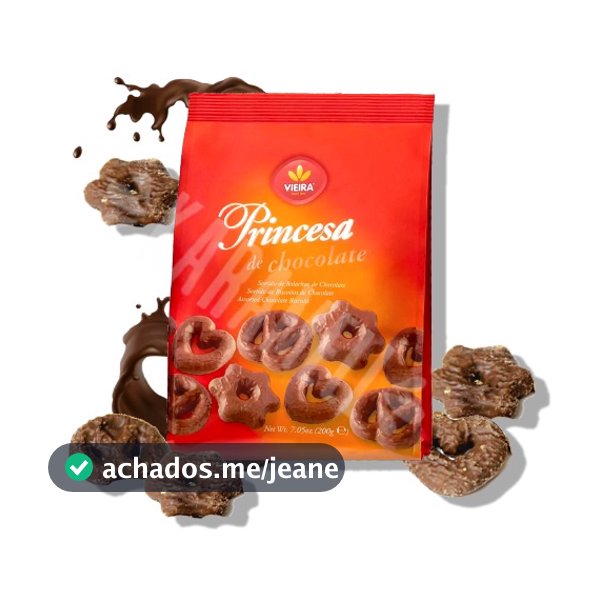 Biscoitos Sortidos de Chocolate - Princesa - Importado Portugal