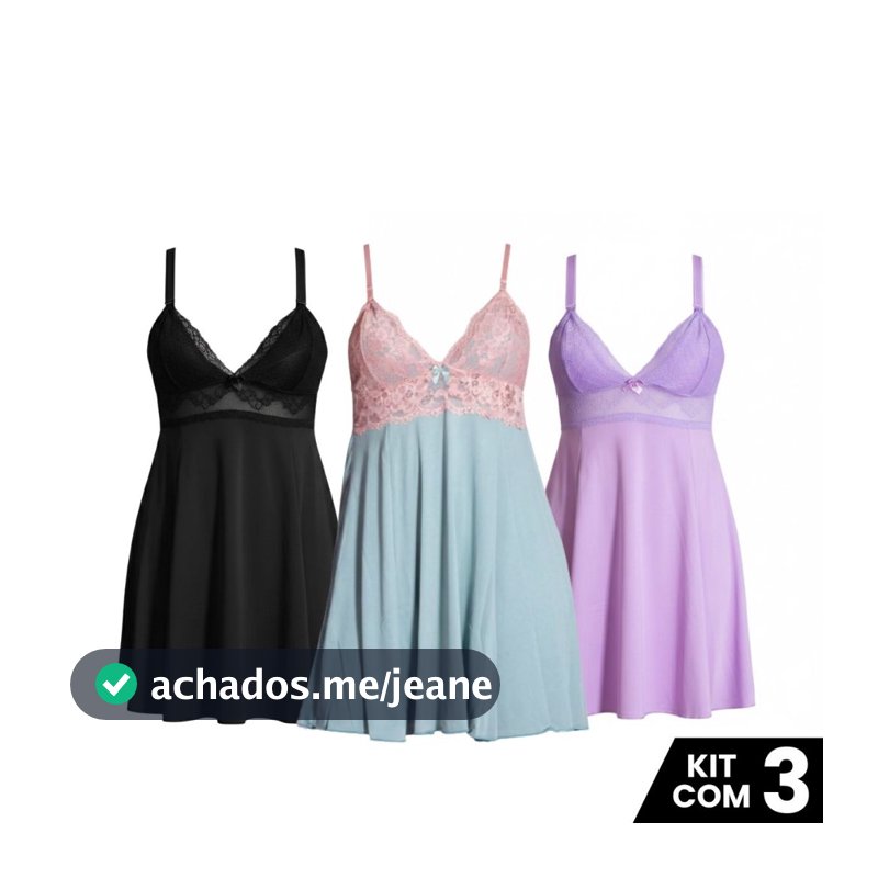 Kit 3 Camisolas Amamentação Pós Parto Com Abertura Frontal Gestante Maternidade Feminina Confortável