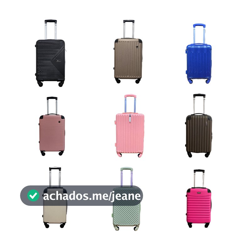 Mala De Bordo 8KG - 9KG -10KG ABS Com Senha Mala De Viagem 10 Kilos Com Roda ANAC Padrao Promoção
