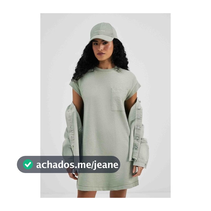 Vestido Básico Curto Texturizado Com Bolso Hering