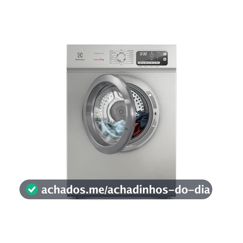 Secadora de Roupas Electrolux 11Kg Cor Inox Essential Care com Função Antirrugas (STH11)