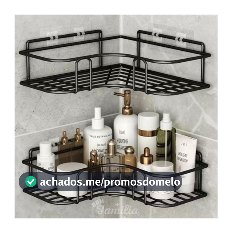Suporte Porta Shampoo E Sabonete - De Canto Parede Banheiro - BNVT