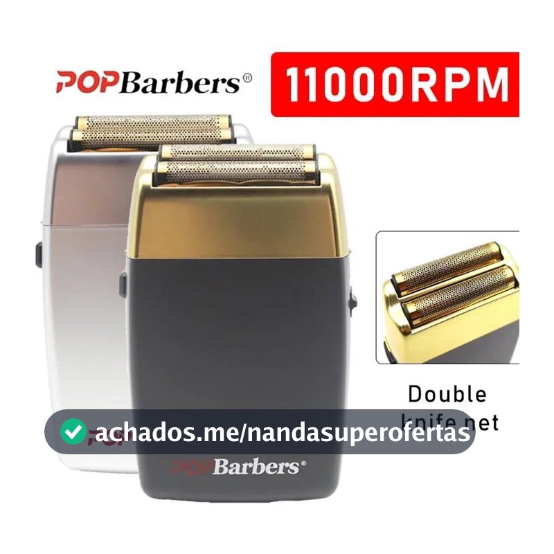 111000 RPM POP Barbeadores P620 Aparador De Barba Masculino Elétrico Profissional Barbeador De Lâmina Dupla Máquina De Corte De Cabelo USB