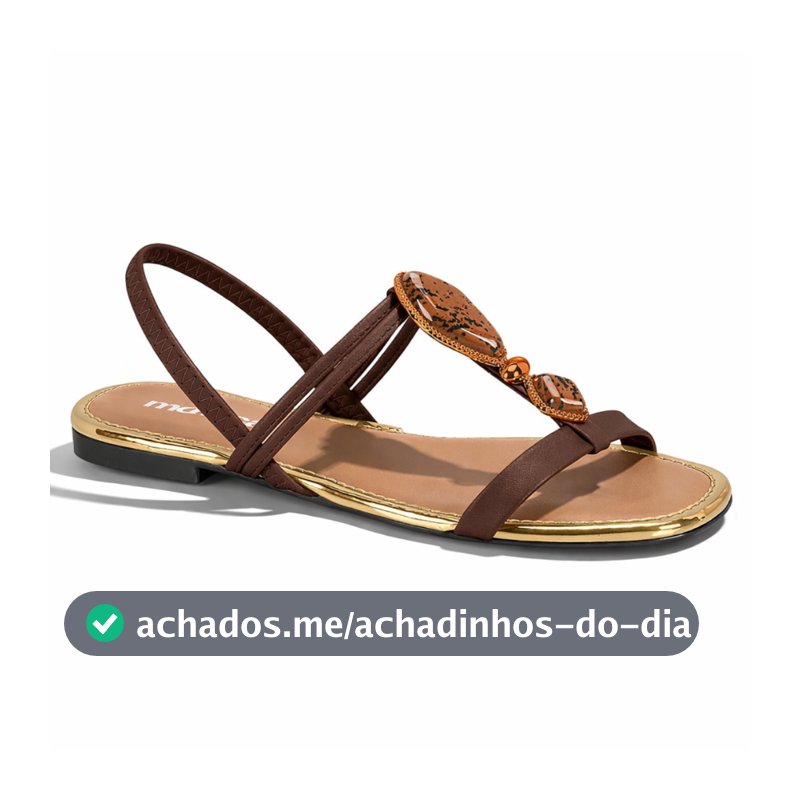 Sandália Feminina Calce Fácil Moleca Urbana Chique Casual Passeio Dia a Dia Verão Original