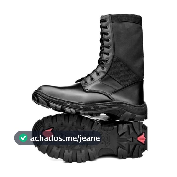 Coturno Militar Troller Original  SEM ZÍPER PRETO - ATALAIA / BY MASTER