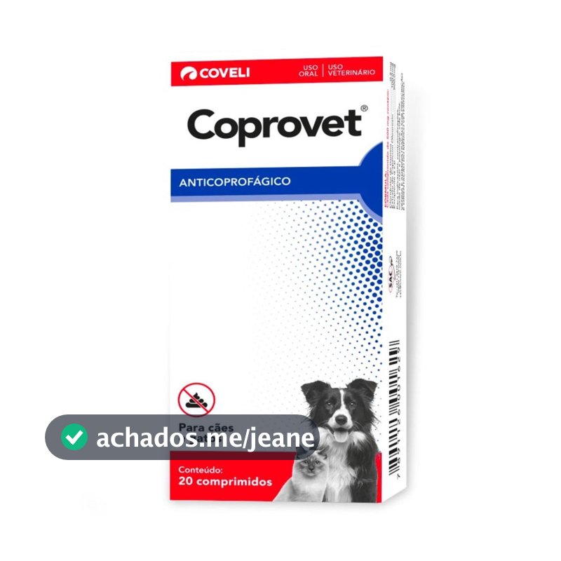 Coprovet Anticoprofágico para Cães e Gatos 20 Comp. - Coveli