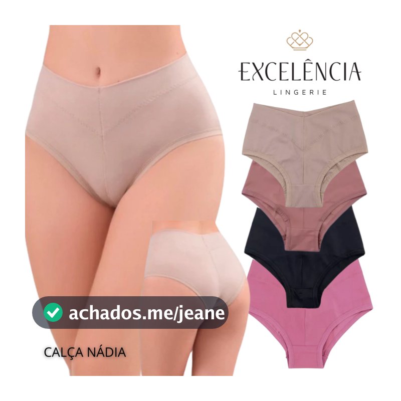 KIT CALCINHA  (NÁDIA)  MODELADORA /CÓS DUPLO EXCELÊNCIA LINGERIE