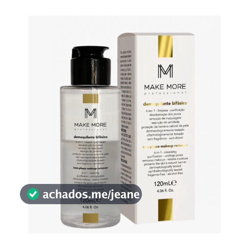 Demaquilante Bifasico Make More Limpa Remove Toda Maquiagem