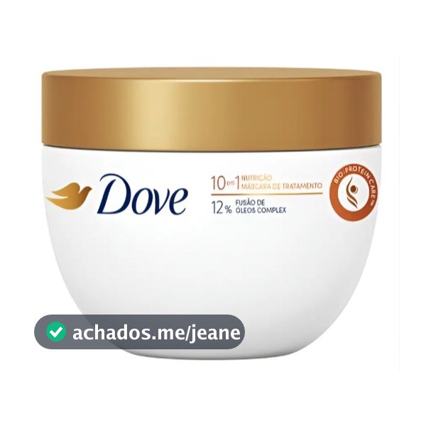 Máscara de Tratamento Dove 10 em 1 Nutrição Reparação Molecular e Hidratação Profunda