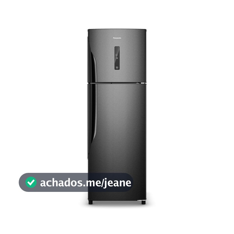 Geladeira Panasonic 391L Duplex Frost Free Inverter Black Inox Look NR-BT44PV3B