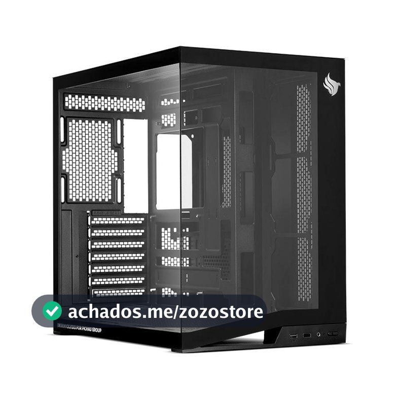 Gabinete Gamer Pichau Osiris PRO, Mid-Tower, Lateral de Vidro, Preto, PG-OSIP-BK
