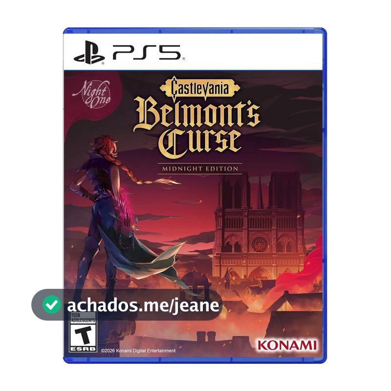 Castlevania Belmonts Curse Midnight Edition PS5 Midia Fisica