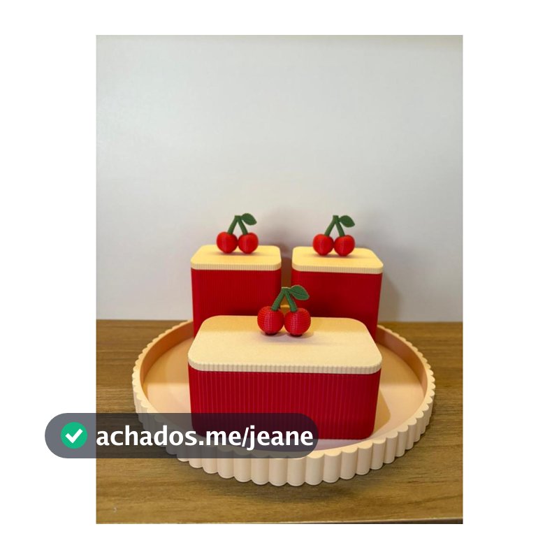 Kit higiene cereja 4 peças