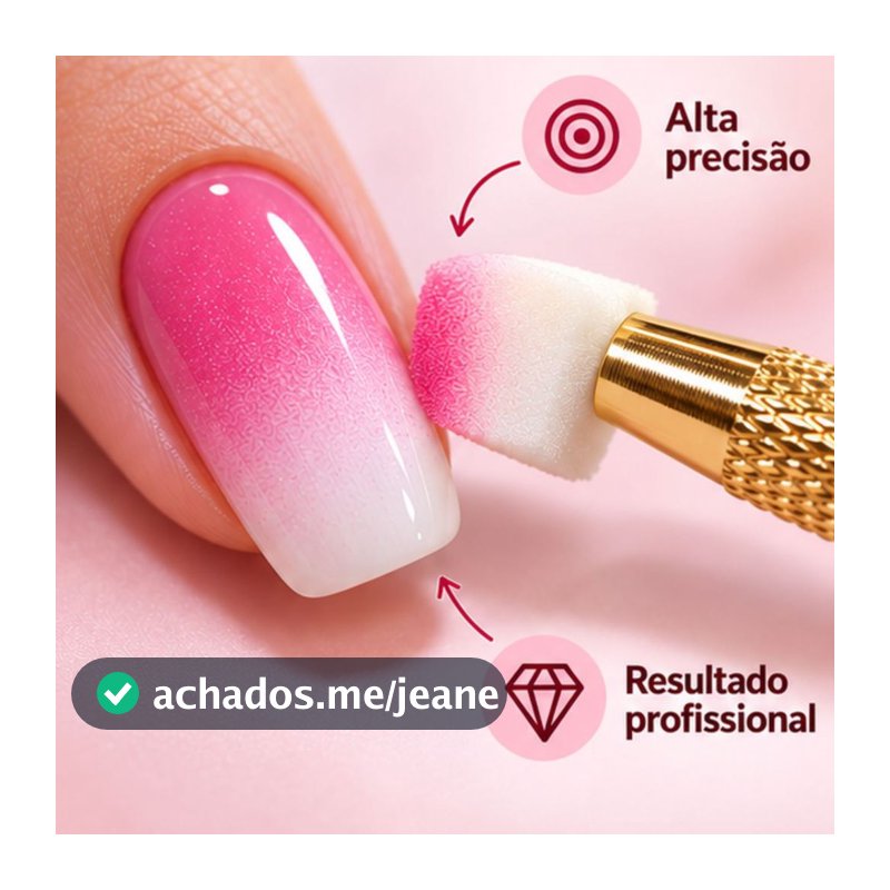 Kit Kaisa Mini Esponjas para Esfumar + Caneta Garra Dourada