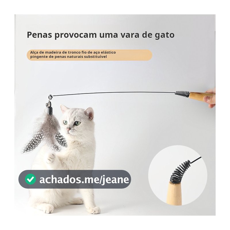Varinha de Gat/Varinha com Penas/Pau de Brincar para Gatos/Brinquedo Teaser para Gatos/brinquedos para gatos