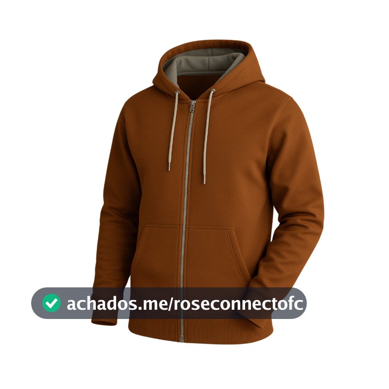 Moletom Masculino Zíper Moletom Liso